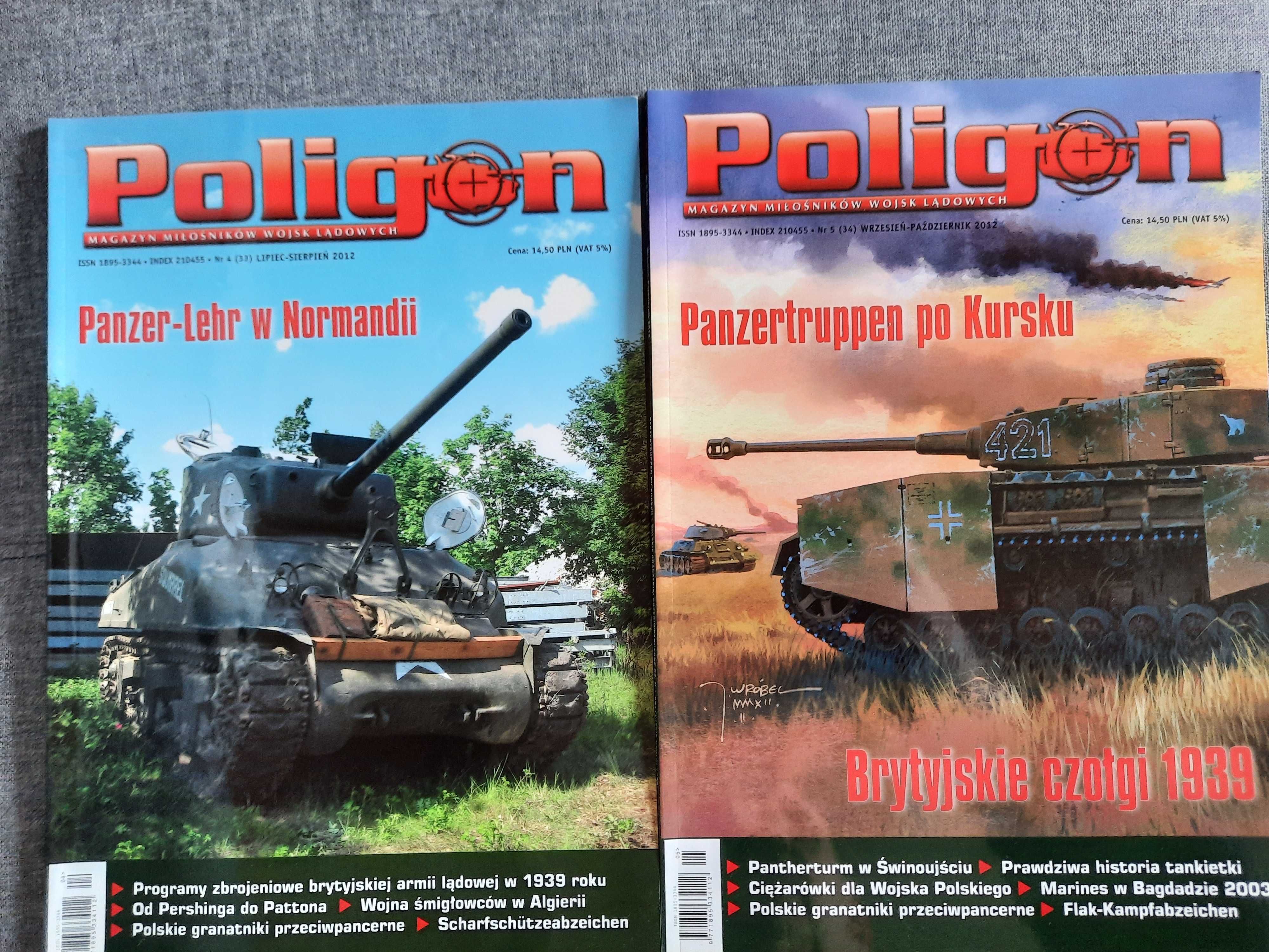 Poligon - Magazyn miłośników wojsk lądowych 8 numerów
