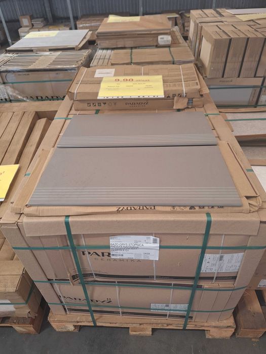 Płytka Stopnica Bazo Grys Mat Monokolor 29,8x59,8 Paradyż