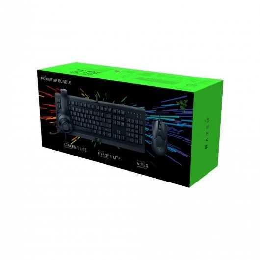 Razer: Teclado Cynosa Lite + Auscultadores Kraken X Lite + Rato Viper