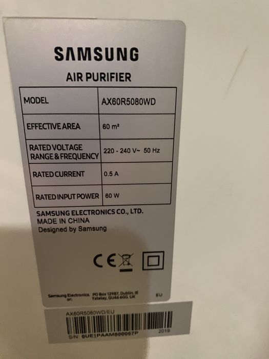 Oczyszczacz powietrza Samsung AX60R5080WD