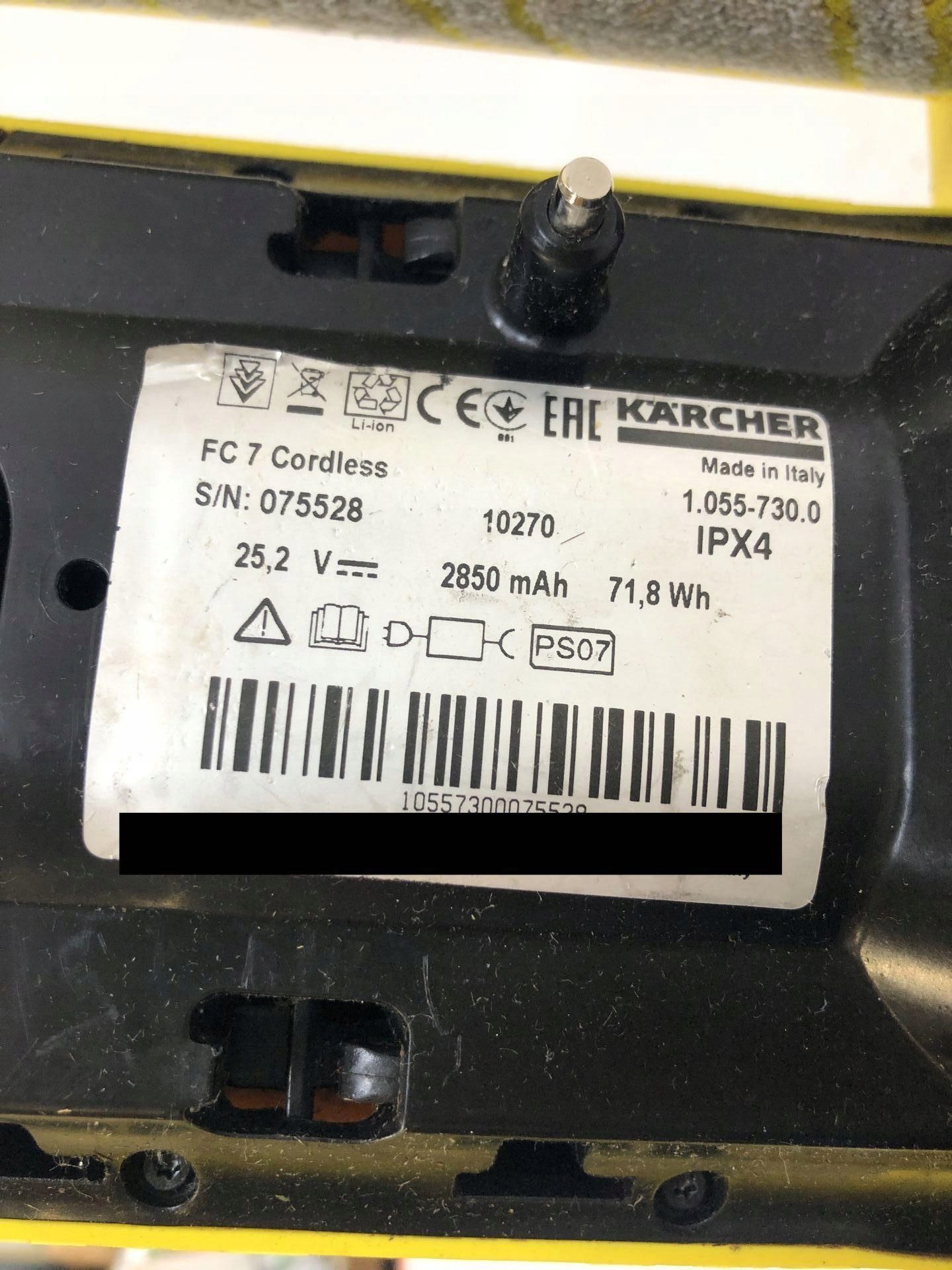Kärcher FC 7 Cordless - bezprzewodowy mop do podłóg twardych, żółty