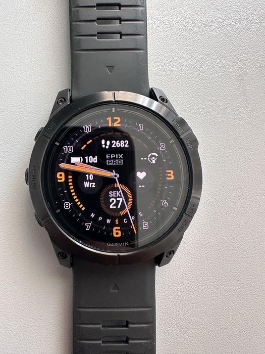 Garmin Epix Pro Gen 2 51 mm Sapphire Szary DLC z paskiem skórzanym