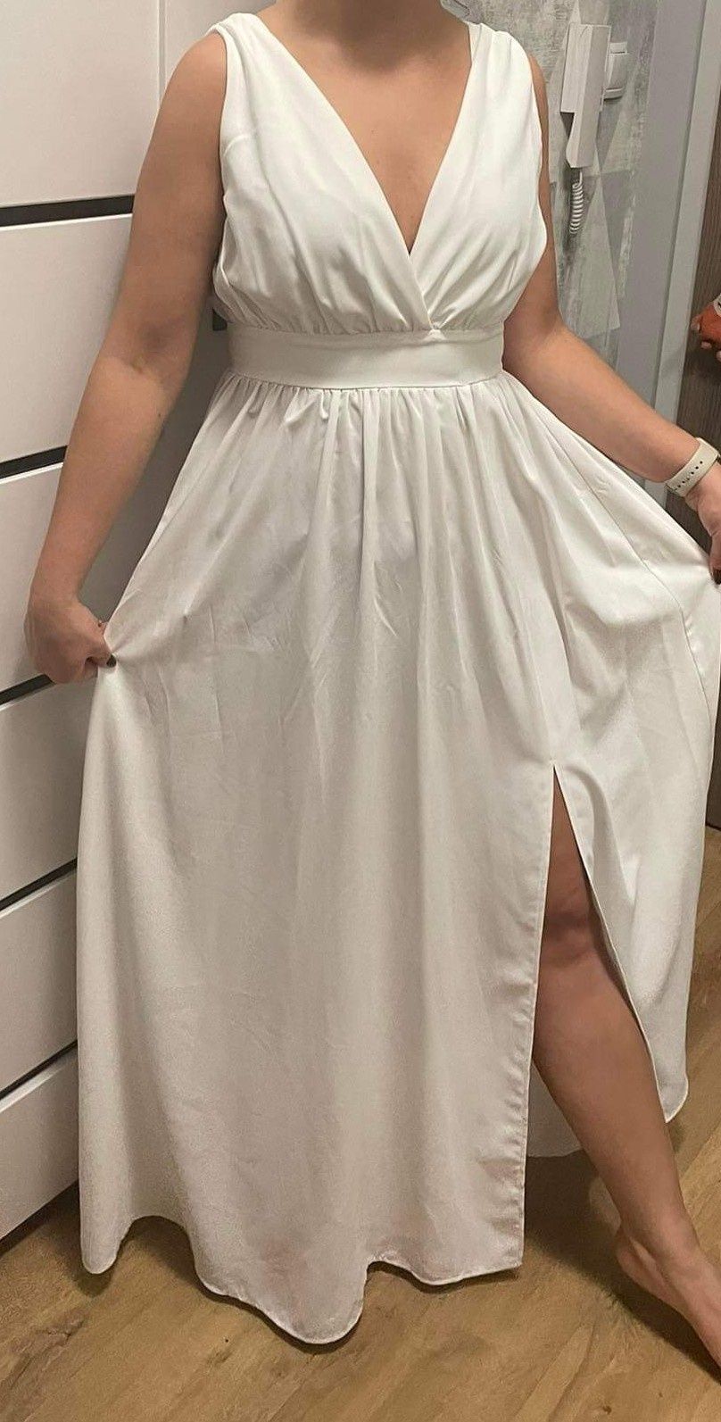 Piękna biała sukienka 36/38 nowa super cena
