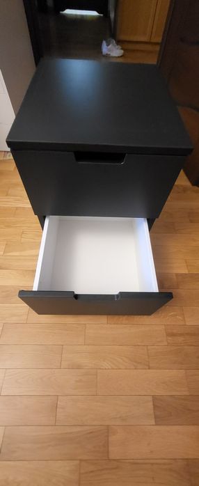 Szafka biurowa z szufladami czarna