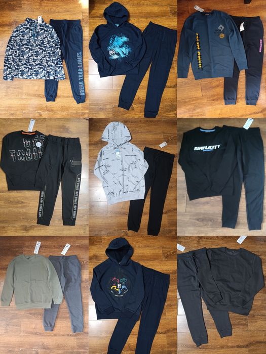 Спортивные штаны , джинси, свитшоты, костюмы, пижамы, трусы, футболки.