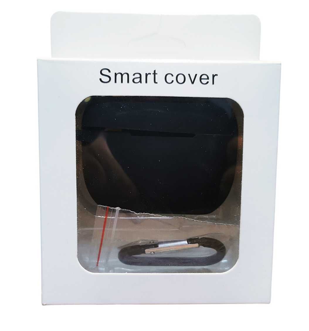 Etui AirPods pro 1 AirPods pro 2 wersja black silikon + karabińczyk