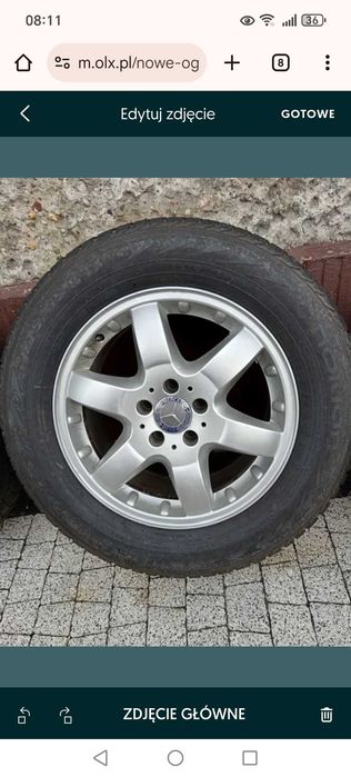 Felgi z oponami Mercedes w163 opony zimowe 275/55R17