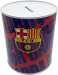 Licencjonowana SKARBONKA FC BARCELONA HERB 12 cm BARCA puszka metalowa