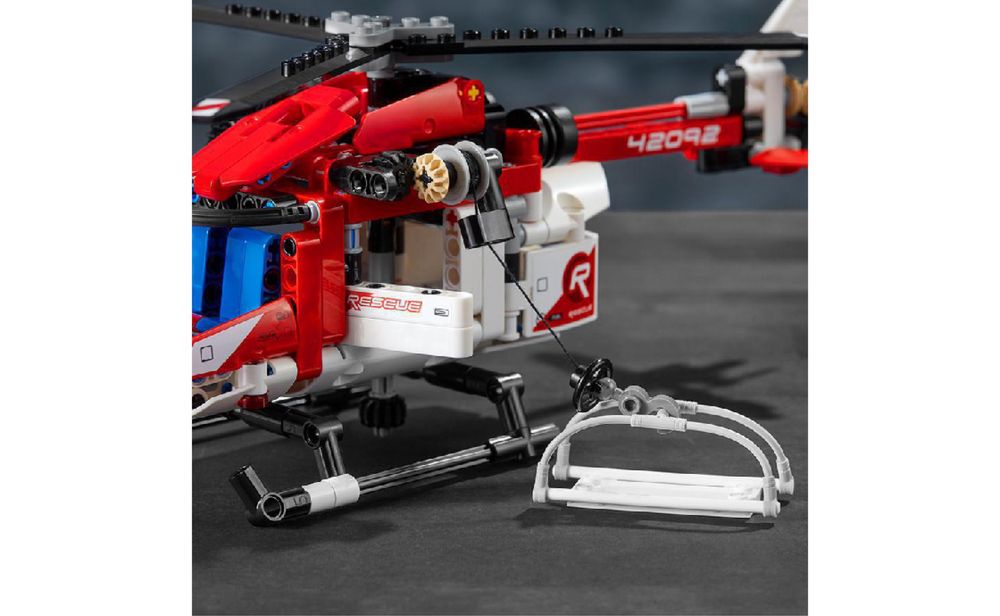 Lego Technic спасательный вертолет,лего вертоліт(гелікоптер)