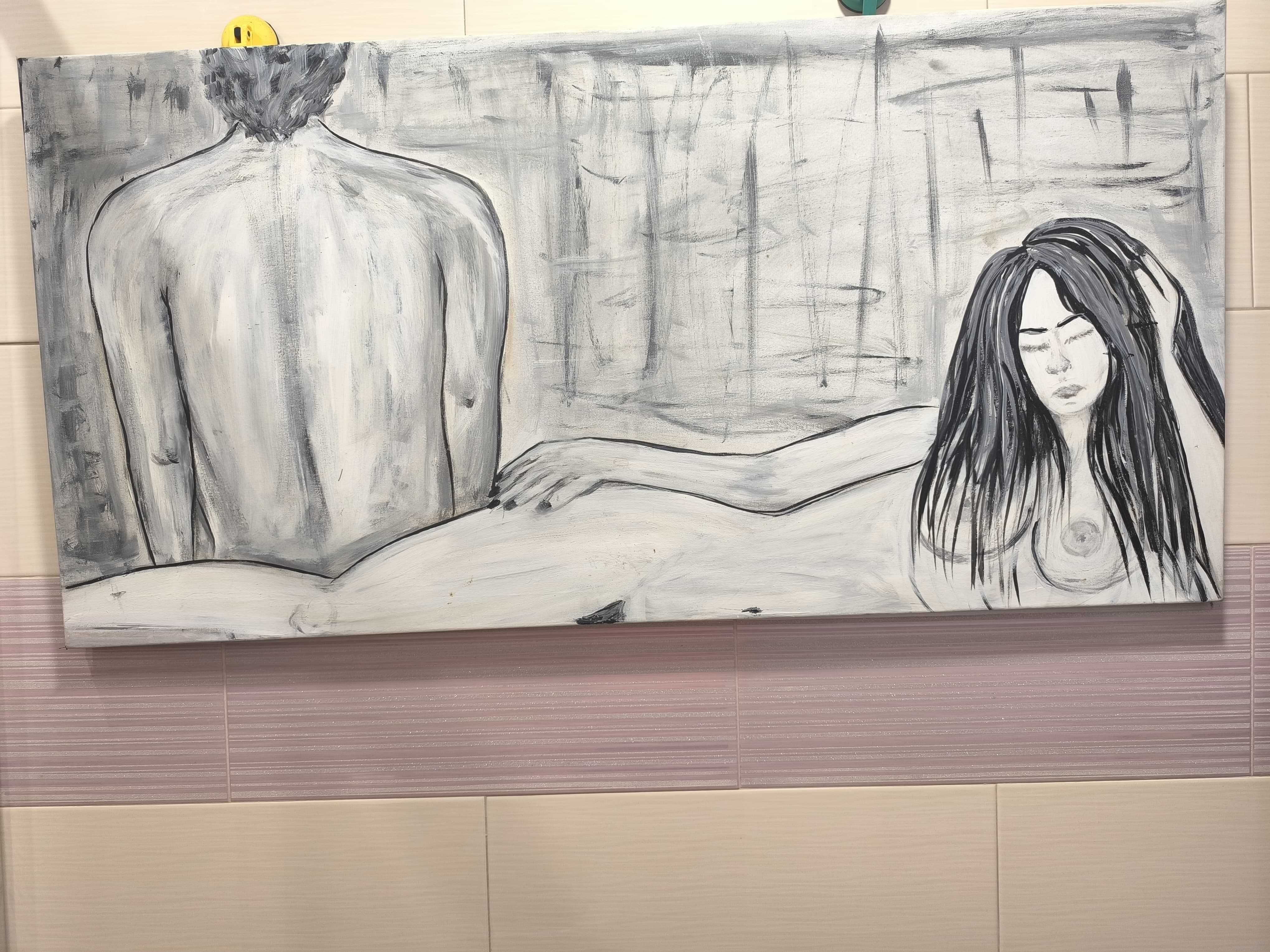 Tela arte de pintura Nu
