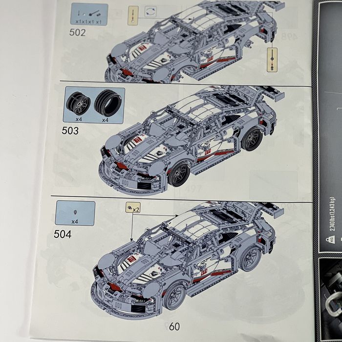 Конструктор лего технік порш 911 lego technic porsche 911