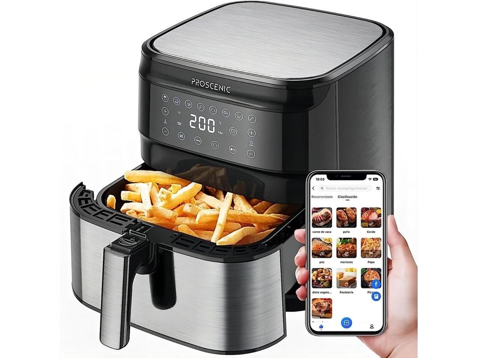 Fritadeira sem Óleo Air Fryer Proscenic T21 5,5L com Wi-Fi App novo
