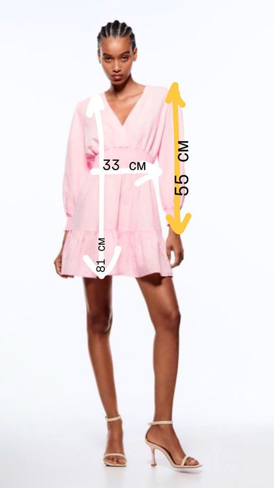 ZARA сукня льон ZARA