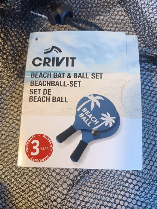 Crivit zestaw do piłki plażowej drewniany Badminton