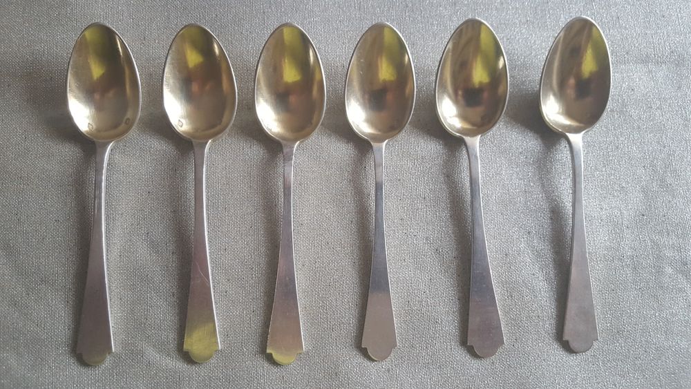 Łyżeczki stare srebro pr.916 waga 94.2gr