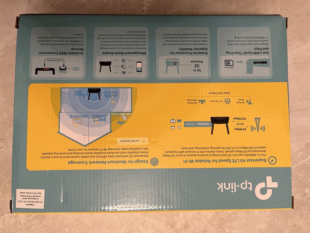 Router, nowy. Zgodne z opisem