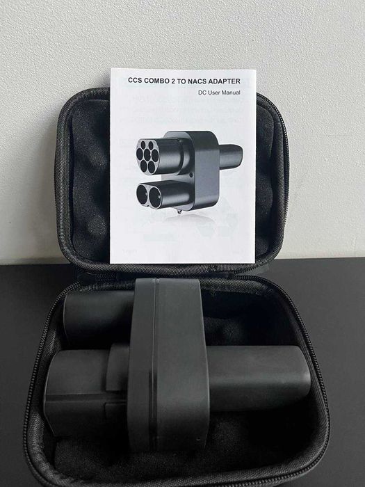 Перехідник CCS2 до 250 кВт для Tesla | з кнопкою Рест/Дорест |