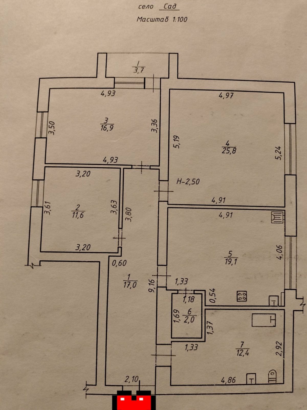 Продаж 3к квартири в с. САД