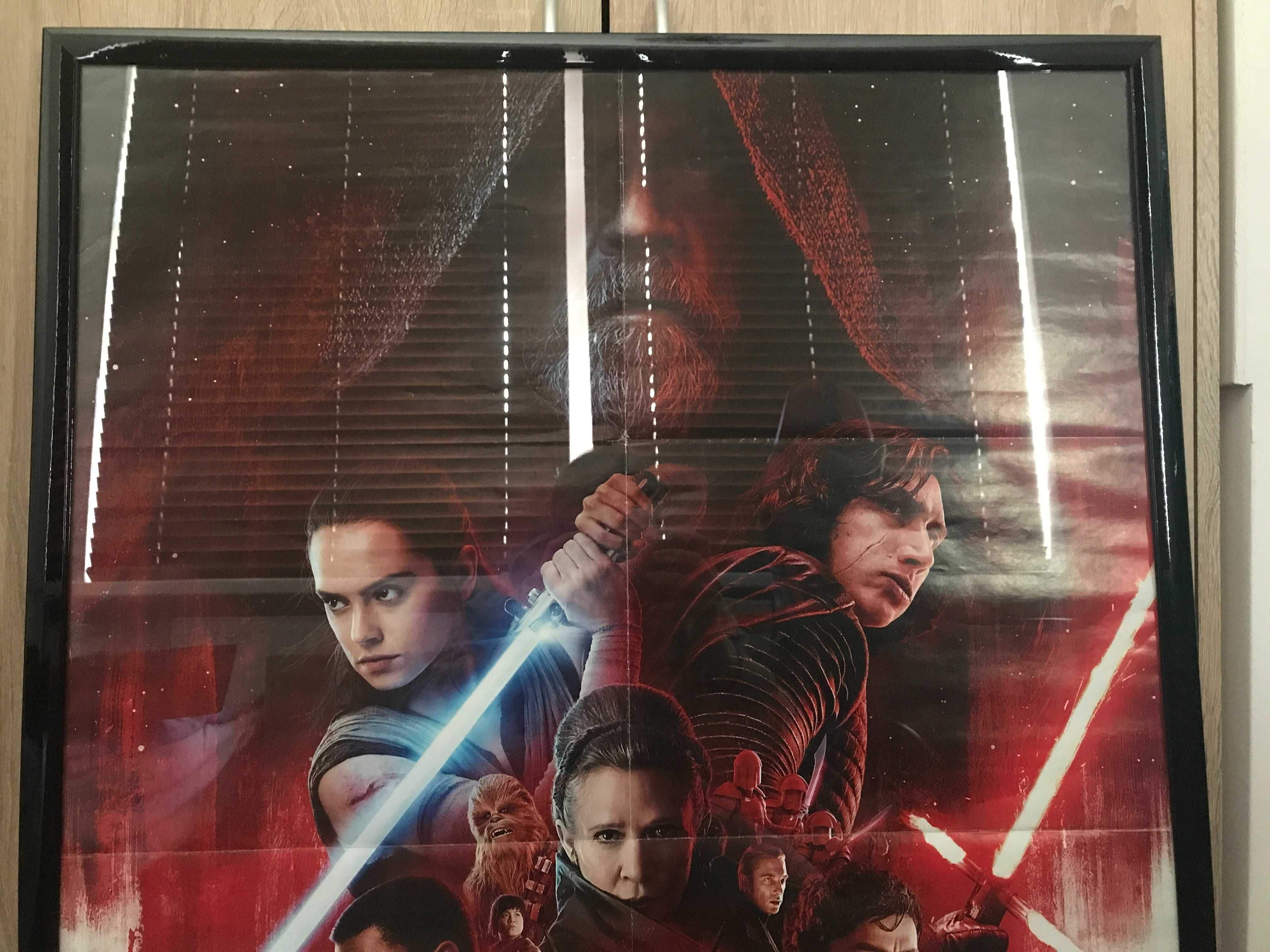 Plakat Star Wars Gwiezdne Wojny Ostatni Jedi oprawiony z szybą