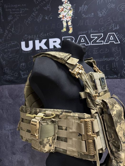 Плитоноска Attack Gen 2 Піксель/Мультикам 4 Точки Скиду