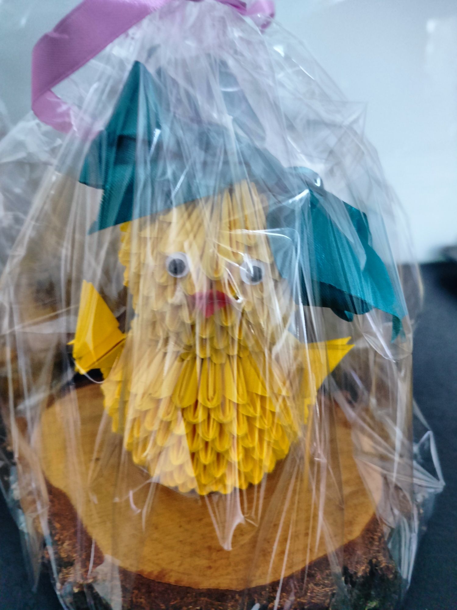 Kurczak origami ozdoba wielkanocna