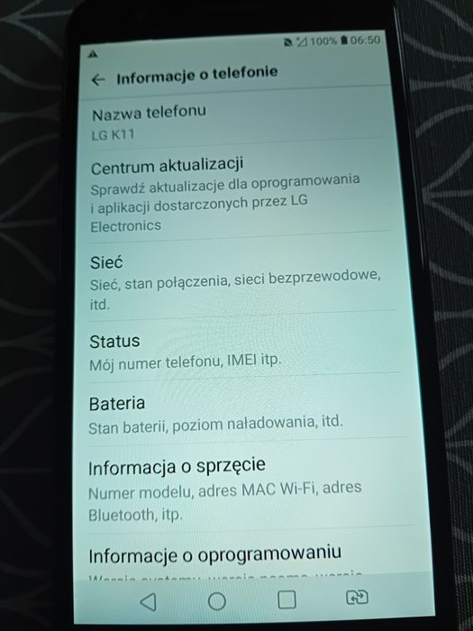 Telefon LG K11 używany