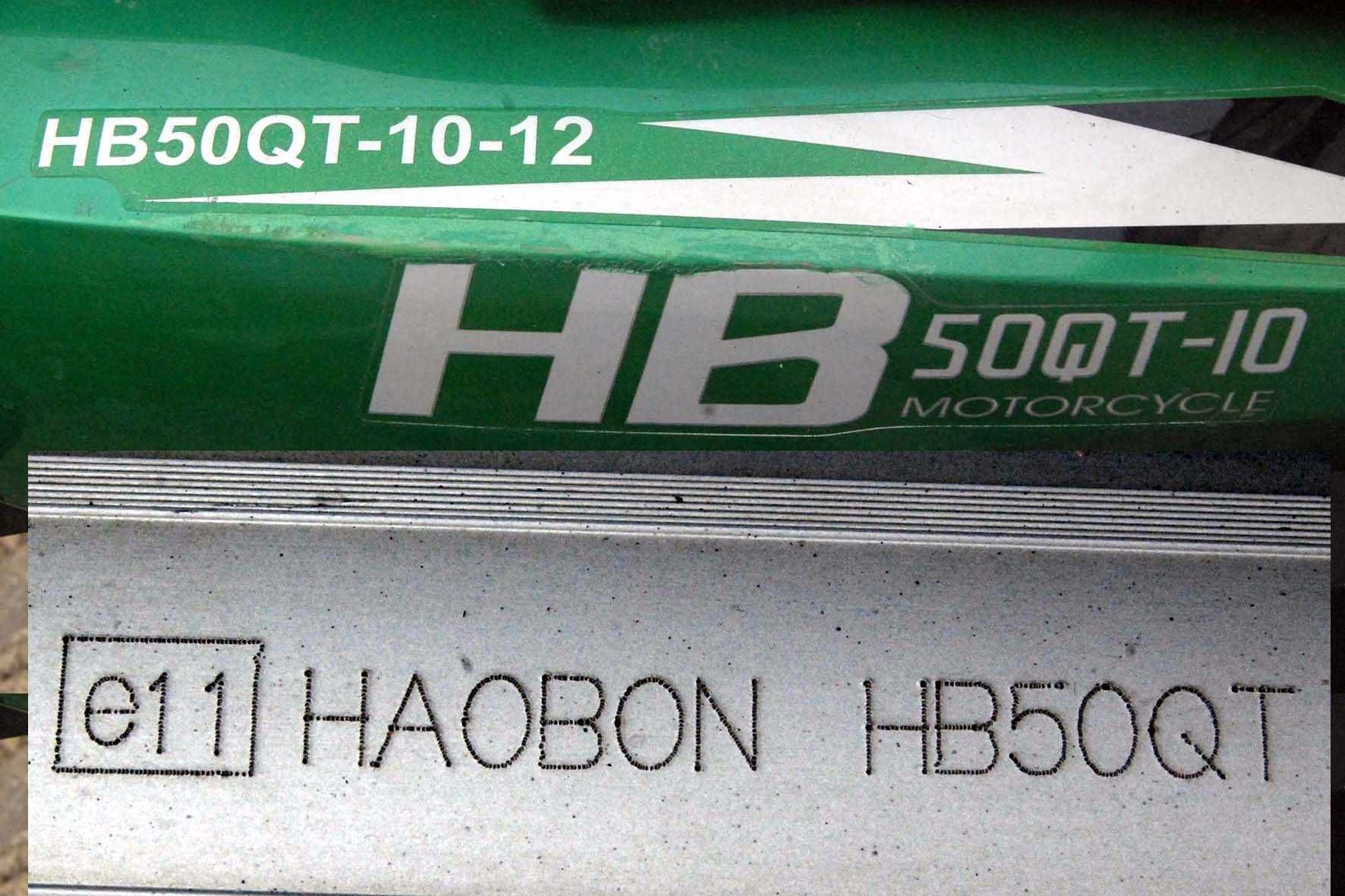 Скутер   HAOBON  HB 50QT-10-1C  80 куб с регистрацией .