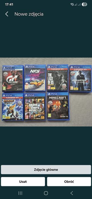 Gry PS4 stan bardzo dobry