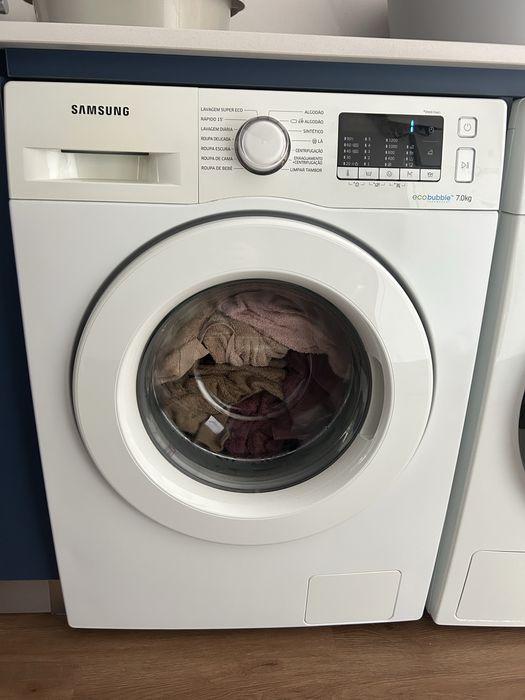 Maquina lavar roupa SAMSUNG 7kg ECOBUBBLE