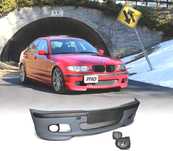 KIT CONJUNTO PÁRA-CHOQUES PACK M + FARÓIS DE NEVOEIRO BMW E46