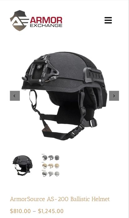 Шолом фаст armorsours AS200 high cut