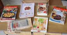 Cerca 120 Revistas, Suplementos e dezenas Recortes Receitas Culinária