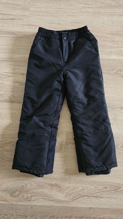 Chlopiece spodnie zimowe 116 czarne