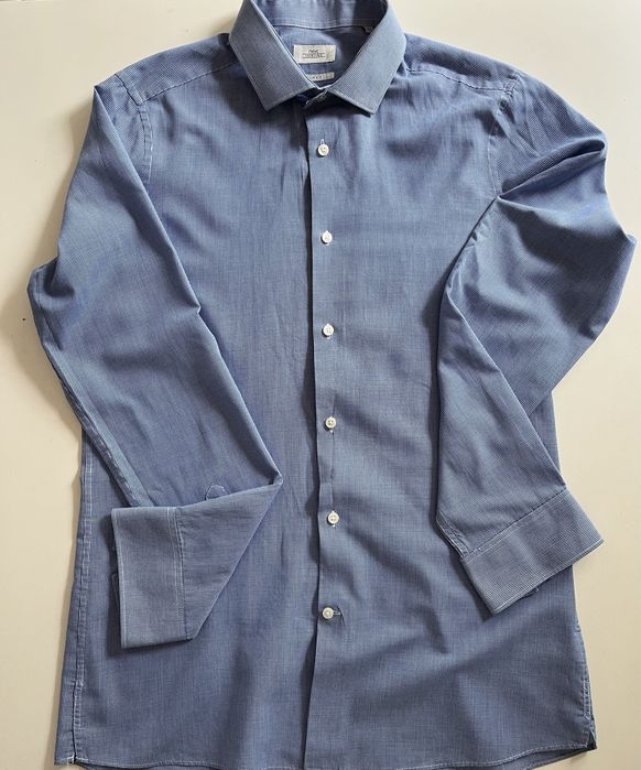 Next koszula męska w drobną kratę Slim Fit 39