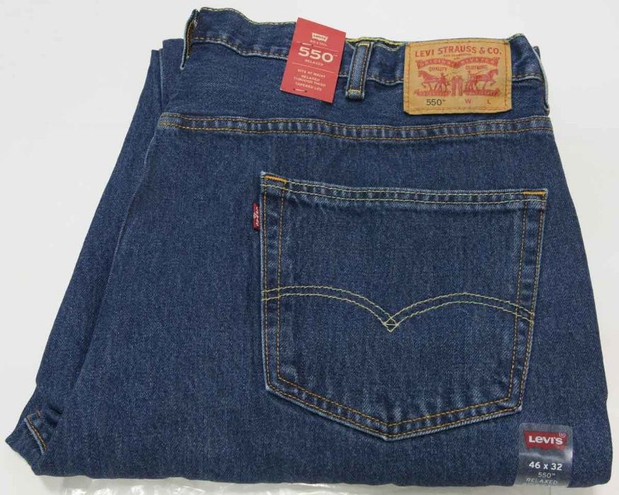 Новые мужские джинсы Levis 550, 560 больших и очень больших размеров