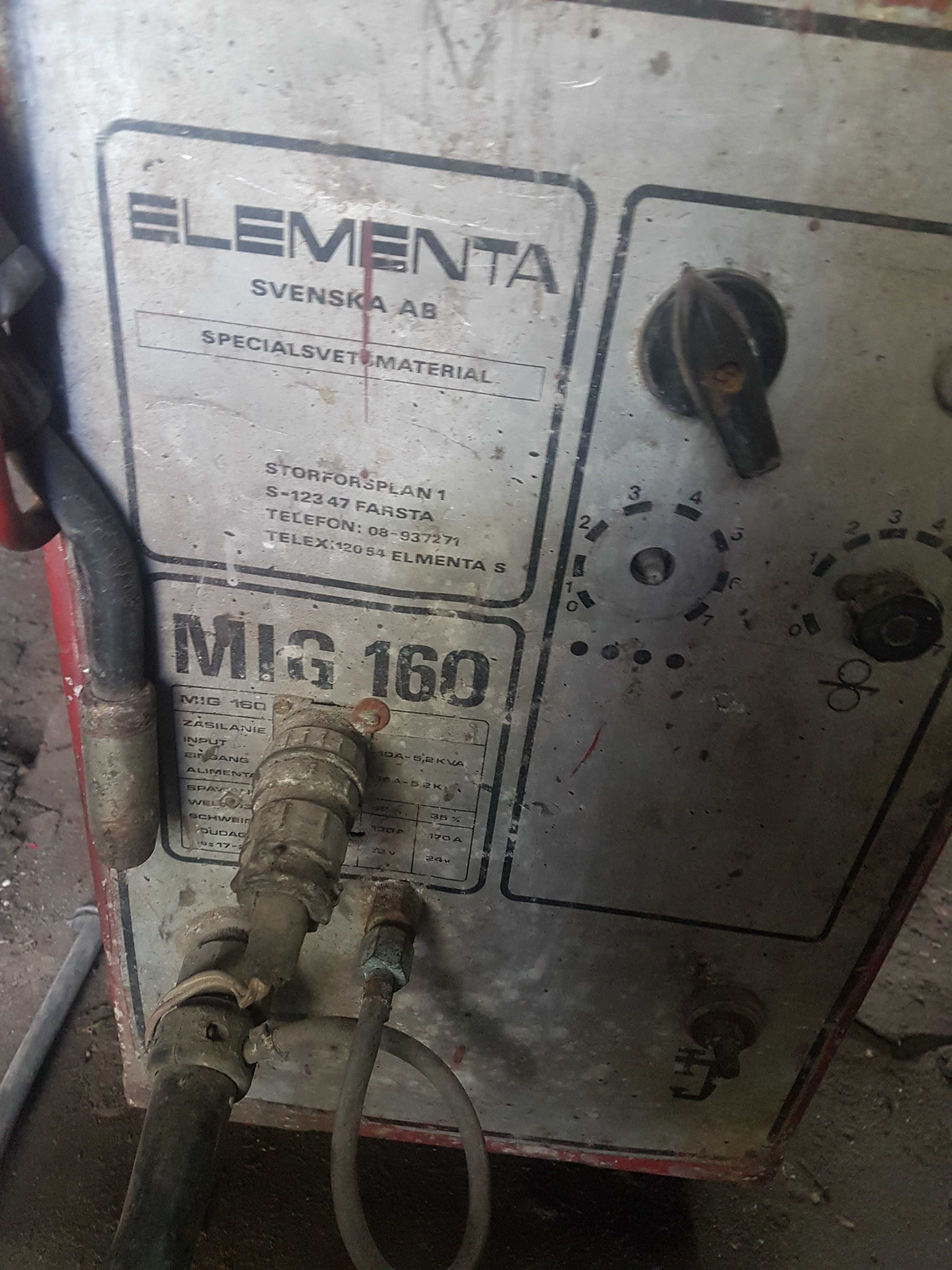 Spawarka migomat Elementa MIG160 380V stara z czasów PRL do naprawy