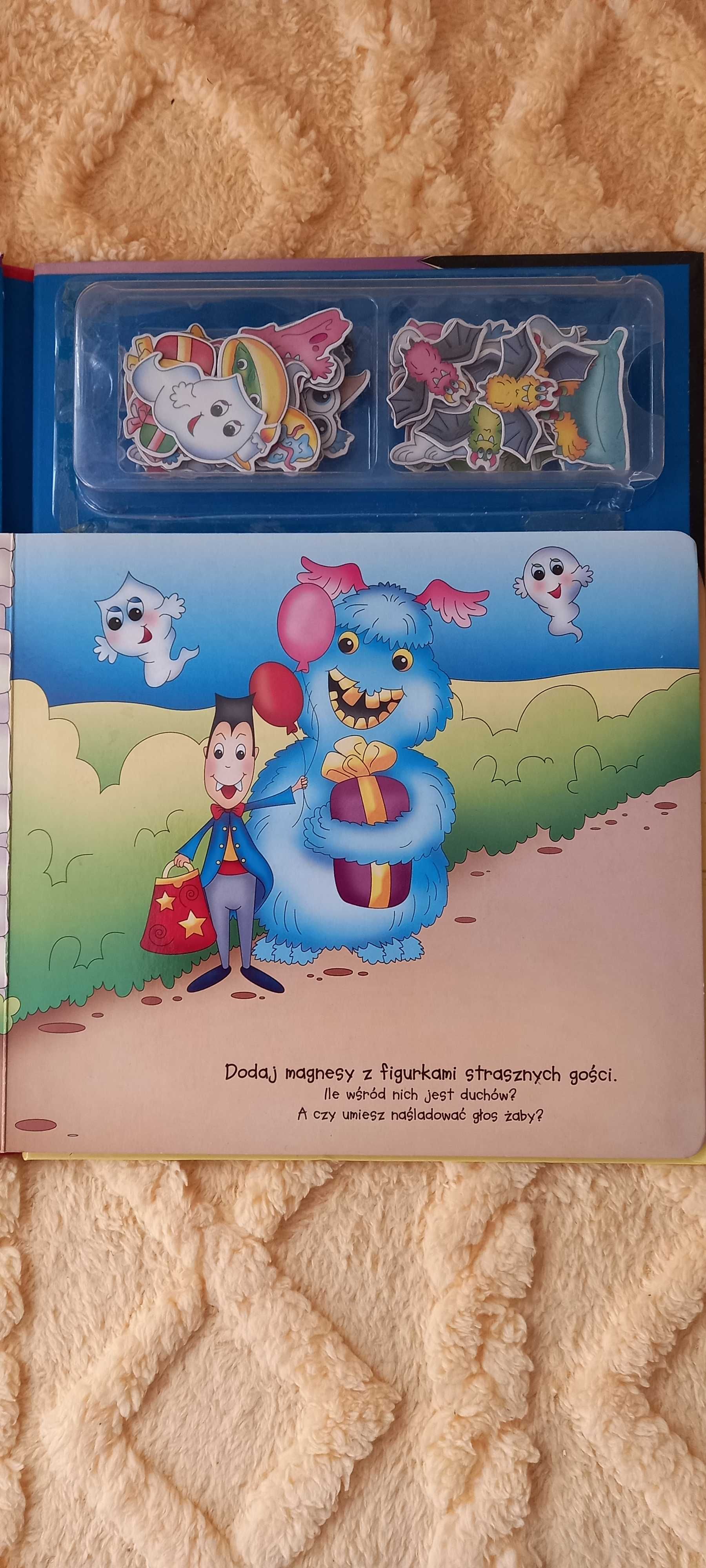 "Zabawa potworów" książka z magnesami