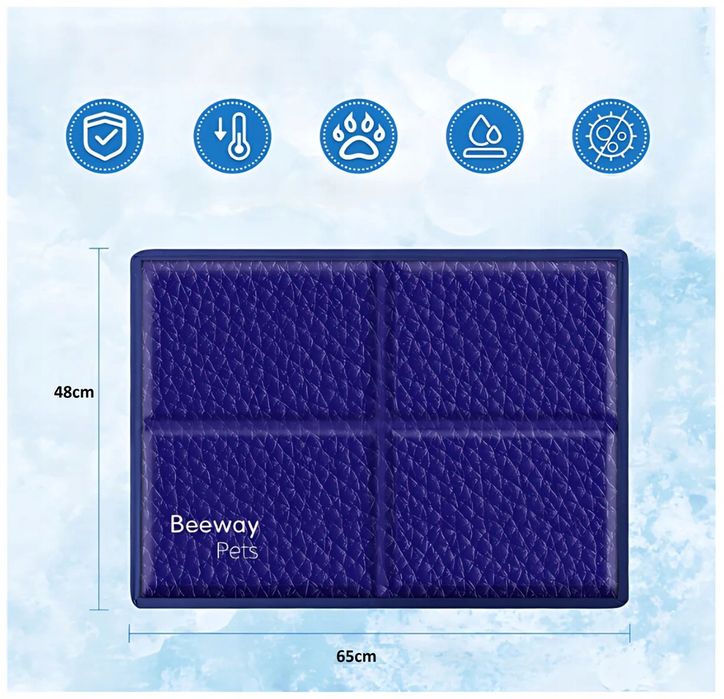 Mata Chłodząca Dla Psów Kotów 65x48cm Podkładka Żelowa