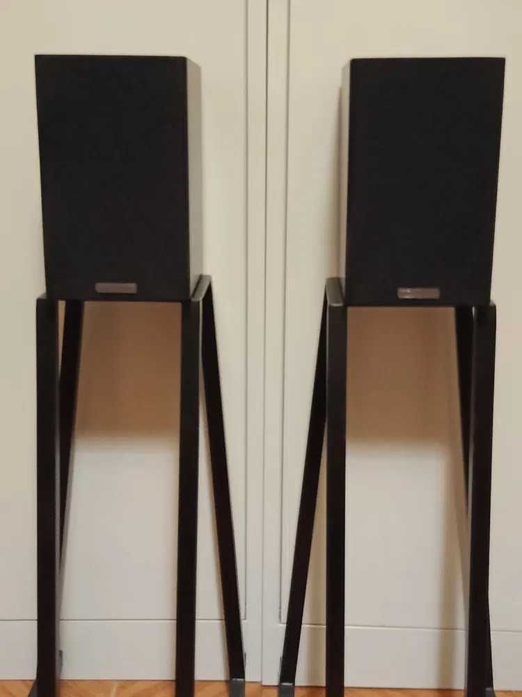 colunas monitoras MISSION LX-1 + suportes