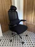Fotel ergonomiczny z siatki gamerski nowy czarny WESTON biurowy
