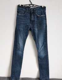 Niebieskie jeansy super skinny