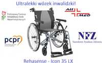 Wózek inwalidzki Rehasense ICON 35 LX, DOFINANSOWANIE, REFUNDACJA NFZ!