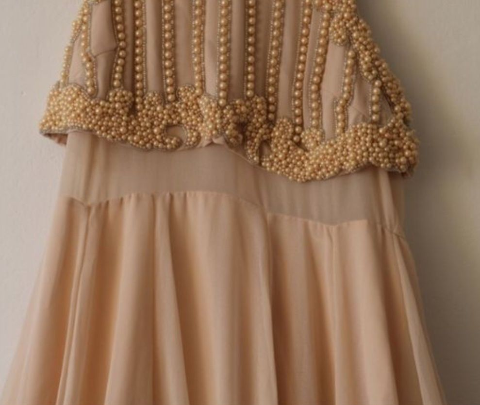 Sukienka maxi asos perły 38 m
