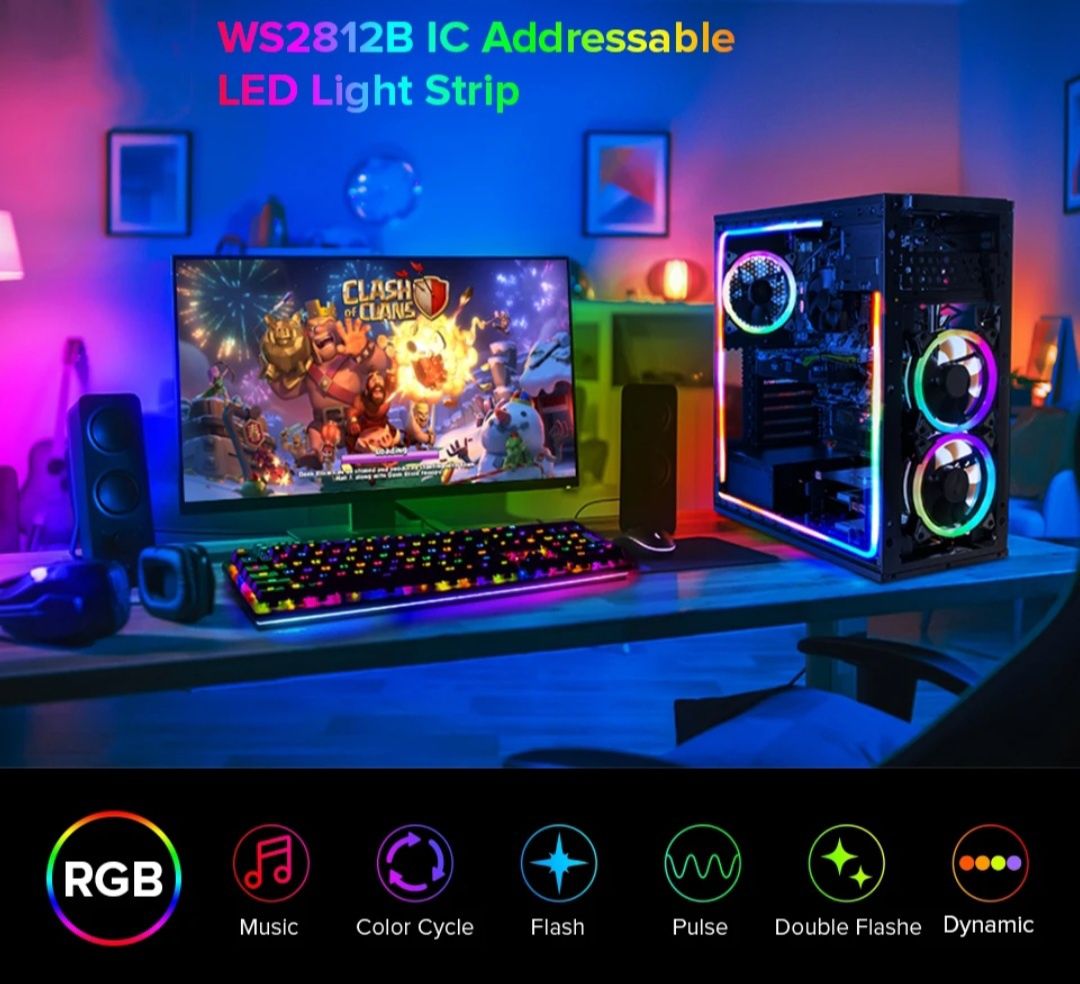 Світлодіодні стрічки RGB.