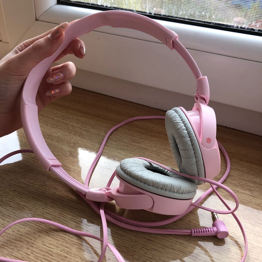 Навушники великі провідні Sony MDR-ZX110 Pink розові