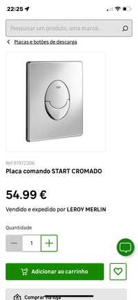 Grohe placa comando