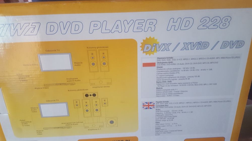 DVD PLAYER -odtwarzacz w języku polskim