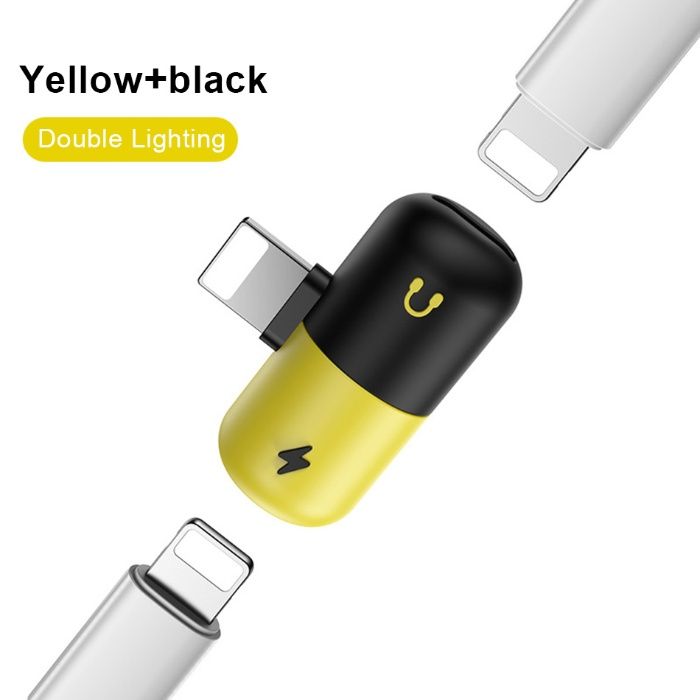 Разветвитель для быстрой зарядки и работы наушников в iPhone