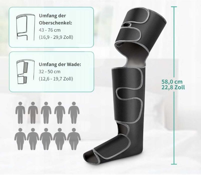 Masażer do nóg z kompresją powietrzną Medcursor domowy