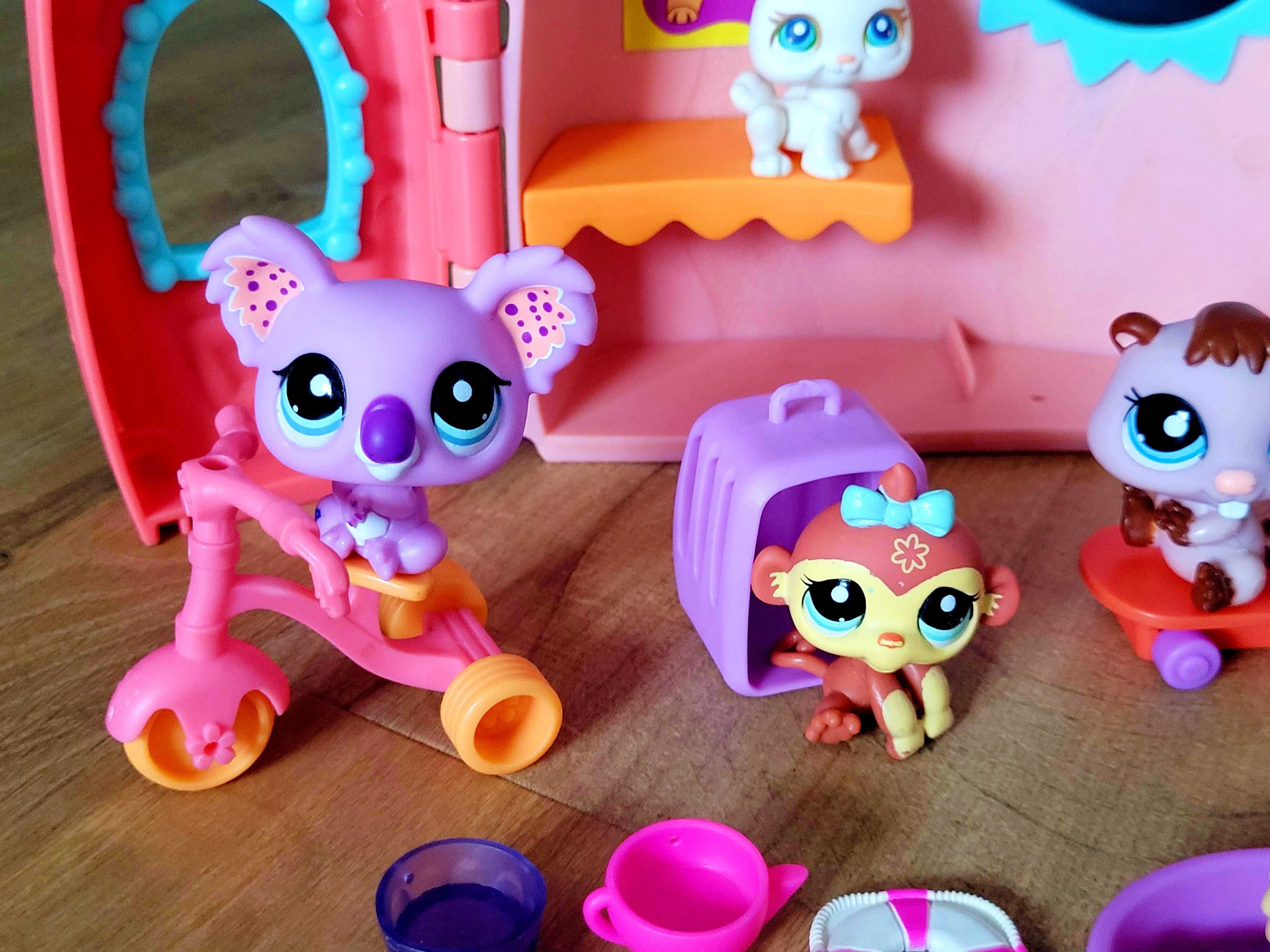 LPS Littlest Pet Shop zestaw figurek + domek dodatki akcesoria
